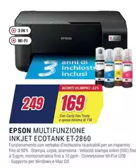 Epson - Multifunzione Inkjet Ecotank ET-2860