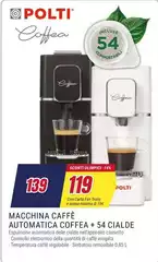 Polti - Macchina Caffè Automatica Coffee + 54 Cialde