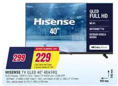 Hisense - Tv Qled 40" 40A5Q