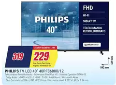 Philips - Tv Led 40" 40PFS6000/12