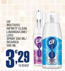 Cif - Multiuso Infinity Clean Lavanda/Lime/Loto Spray
