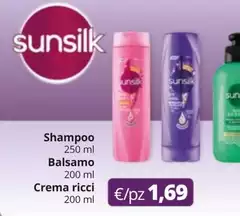 Sunsilk - Shampoo Balsamo Crema Ricci
