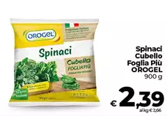 Orogel - Spinaci Cubello Foglia Più
