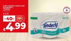 Tenderly - Carta Igienica Fior Di Lino Kilometrica