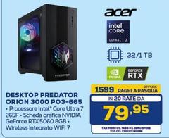 Acer - Desktop Predator Orion 3000 Po3-665
