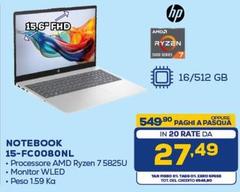 HP - Notebook 15-FC0080NL