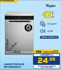 Whirlpool - Wfq3041plx Lavastoviglie