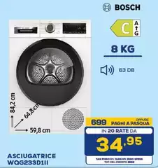 Bosch - Asciugatrice Wqg233d11i Bosch - Asciugatrice Wqg233d11i