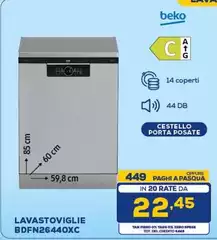 Beko - Lavastoviglie BDFN26440XC