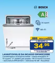 Bosch - Lavastoviglie Da Incasso SMV4ECX28E