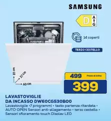 Samsung - Lavastoviglie Da Incasso DW60CG530B00