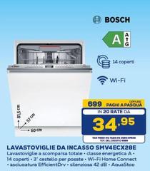 Bosch - Lavastoviglie Da Incasso SMV4ECX28E