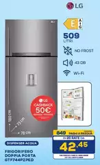 LG - Frigorifero Doppia Porta Gtf744p2ped