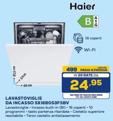 Haier - Lavastoviglie Da Incasso SX16B0S3FSBV