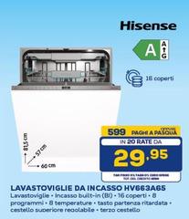 Hisense - Lavastoviglie Da Incasso HV663A65