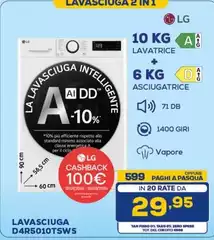 LG - Lavasciuga D4R5010TSWS