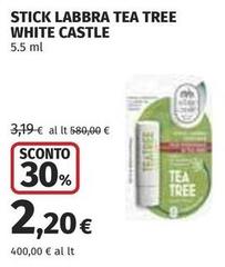 White - Stick Labbra Tea Tree