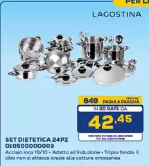 Lagostina - Set Dietetica 24pz Lagostina - Set Dietetica 24pz
