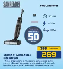 Rowenta - Scopa Ricaricabile GZ5035WO