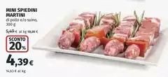 Martini - Mini Spiedini Martini - Mini Spiedini