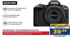 Canon - EOS R50 Black + RF-S 18-45MM F4S-6.3 IS STM