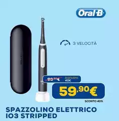 Oral B - Spazzolino Elettrico IO3 Stripped Oral B - Spazzolino Elettrico IO3 Stripped