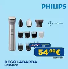 Philips - Multigroom Series 5000 Rasoio Rifinitore All-In-One 12 In 1 Con 12 Accessori Per Viso, Testa E Corpo MG5940/15