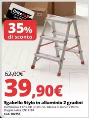 Sgabello Stylo In Alluminio 2 Gradini Sgabello Stylo In Alluminio 2 Gradini