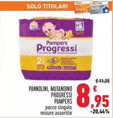 Pampers - Pannolini, Mutandino Progressi Pampers - Pannolini, Mutandino Progressi