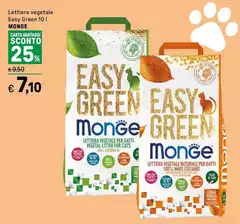 Monge - Lettiera Vegetale Easy Green
