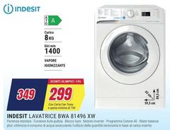 Indesit - Lavatrice BWA 81496 XW