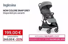 Inglesina - Now Colore Snap Grey Inglesina - Now Colore Snap Grey