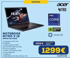 Acer - Notebook Nitro V 15 Anvis-5-2-95r
