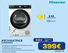 Hisense - Asciugatrice Dhs3602bw2 Hisense - Asciugatrice Dhs3602bw2