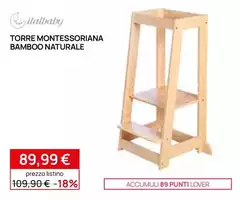 Torre Montessoriana Bamboo Naturale Torre Montessoriana Bamboo Naturale