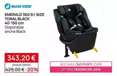 Maxi-Cosi - Emerald 360 S I-Size Tonal Black 40-150 Cm
