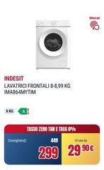 Indesit - Lavatrici Frontali 8,89, Kg IMA864MYTIM