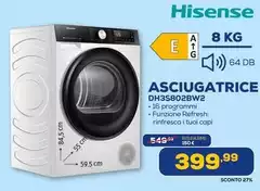 Hisense - Asciugatrice DH3S802BW2