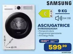 Samsung - Asciugatrice DV90CG5A20AH