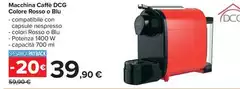 DCG - Macchina Caffè Dcg Colore Rosso O Blu