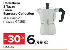 Linea - Caffettiera 3 Tazze Espresso Collection