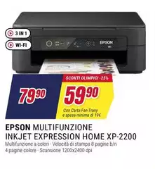 Epson - Multifunzione Inkjet Expression Home XP-2200