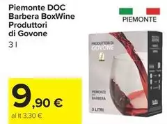 Piemonte -  DOC Barbera Boxwine