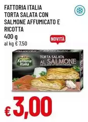 Fattoria Italia - Torta Salata Con Salmone Affumicato E Ricotta