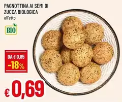 Pagnottina Ai Semi Di Zucca Biologica Pagnottina Ai Semi Di Zucca Biologica