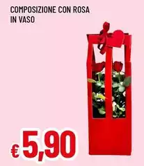 Composizione Con Rosa In Vaso