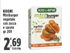 Kioene - Miniburger Vegetale Con Zucca E Carote