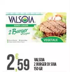 Valsoia - 2 Burger Di Soia Valsoia - 2 Burger Di Soia