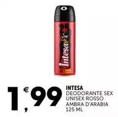 Intesa - Deodorante Sex Unisex Rosso Ambra D'Arabia