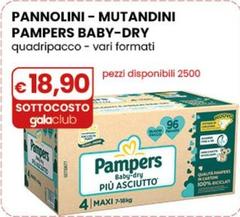 Pampers - Pannolini - Mutandini Baby-dry Quadripacco - Vari Formati